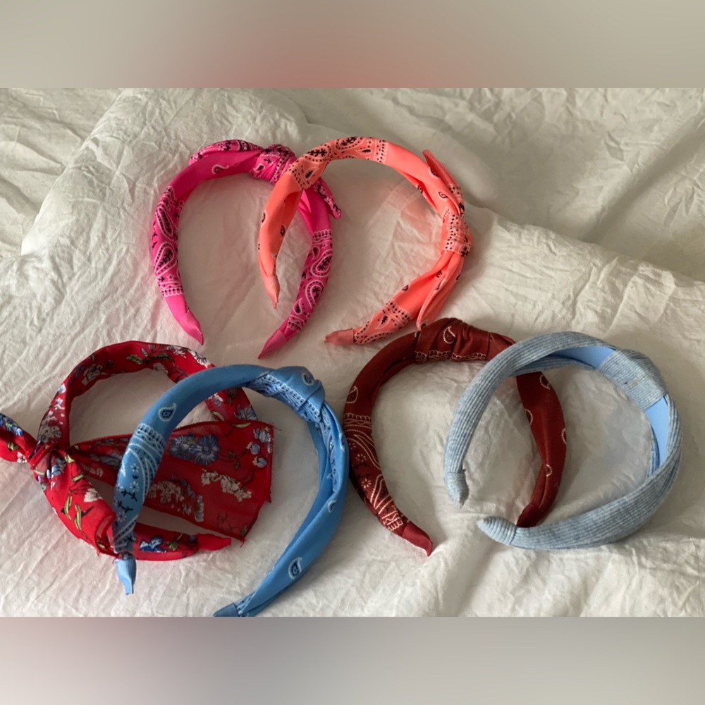 Bundle of 6 headbands - assorted colors/patterns. Never worn